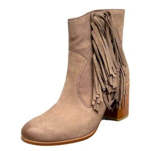 Liebeskind Nubuck Fringe Leather Booties